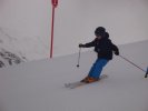 Lucas dans le slalom