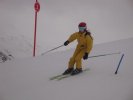 Mélanie dans le slalom